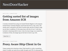 Tablet Screenshot of nextdoorhacker.com